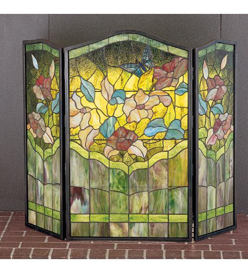40 Inch W X 34 Inch H Butterfly Fireplace Screen Fireplace Screens