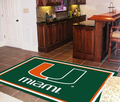 University of Miami 5 x 8 Rug