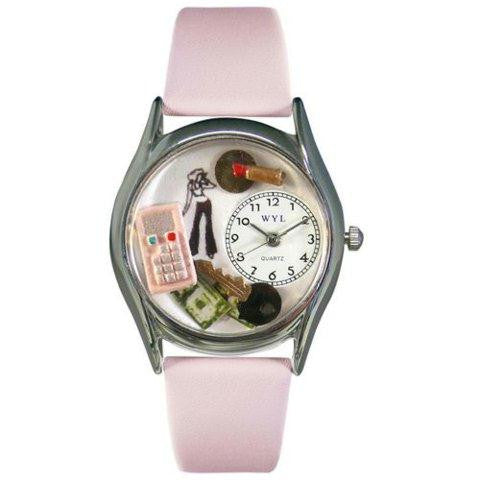 Whimsical Womens Teen Girl Pink Leather Watch
