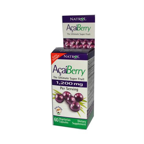 Natrol AcaiBerry Extra Strength - 1200 mg - 60 Vegetarian Capsules