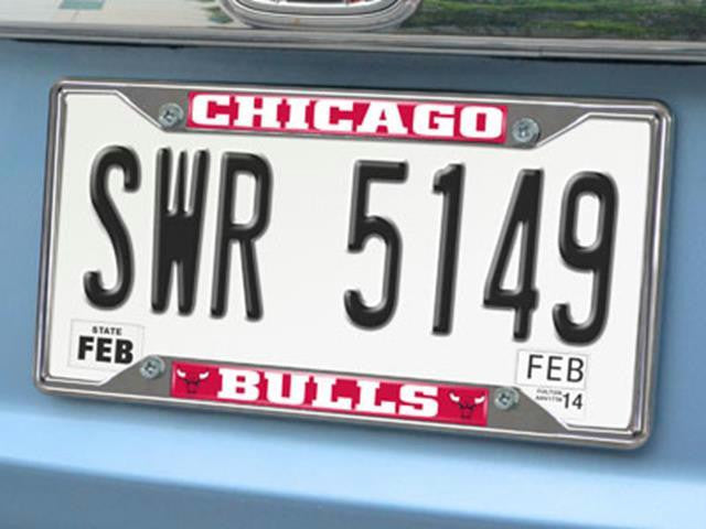 FanMats NBA-Chicago Bulls License Plate Frame 6.25x12.25