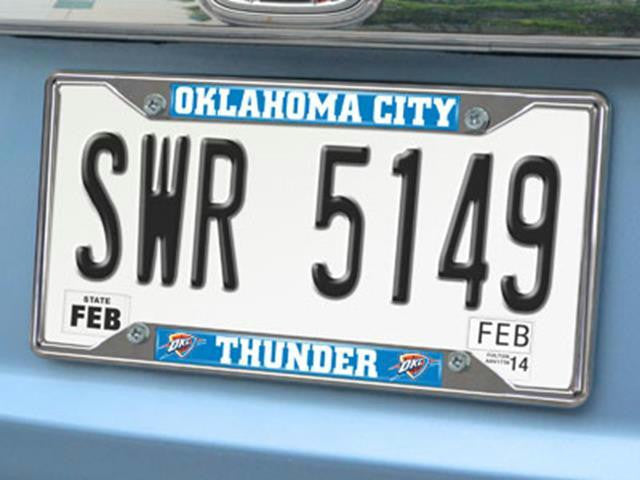 FanMats NBA-Oklahoma City Thunder License Plate Frame 6.25x12.25