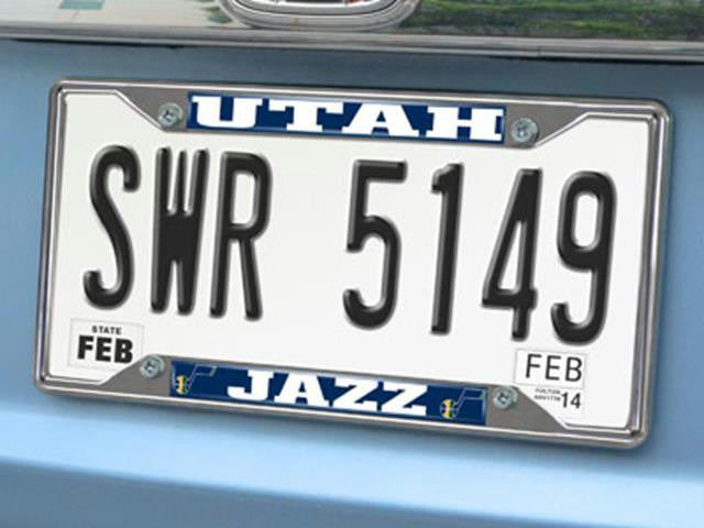 FanMats NBA-Utah Jazz License Plate Frame 6.25x12.25
