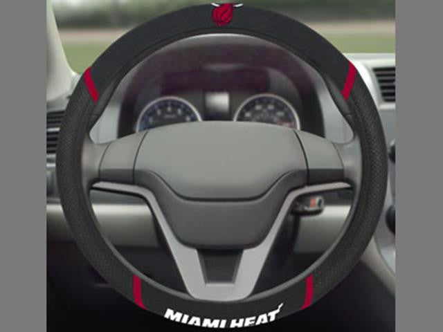 FanMats NBA-Miami Heat Steering Wheel Cover 15x15