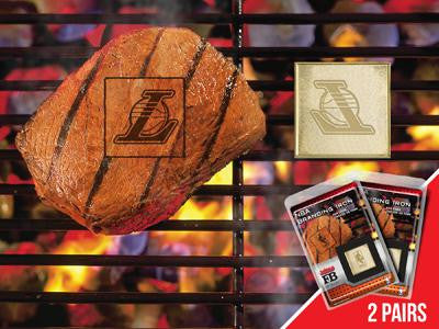 FanMats NBA - Los Angeles Lakers  Grilling Fanbrand 2 Pack