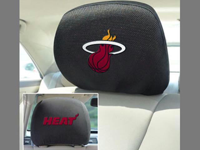 FanMats NBA-Miami Heat Head Rest Cover 10x13