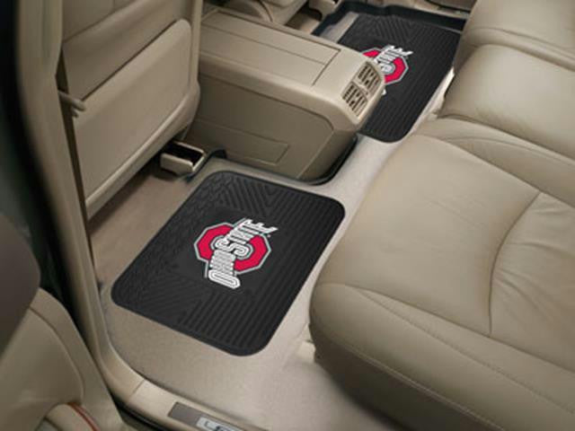 FanMats Ohio State University Backseat Utility Mats 2 Pack 14x17