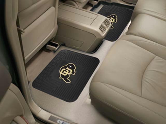 FanMats University of Colorado Backseat Utility Mats 2 Pack 14x17
