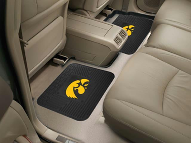 FanMats University of Iowa Backseat Utility Mats 2 Pack 14x17