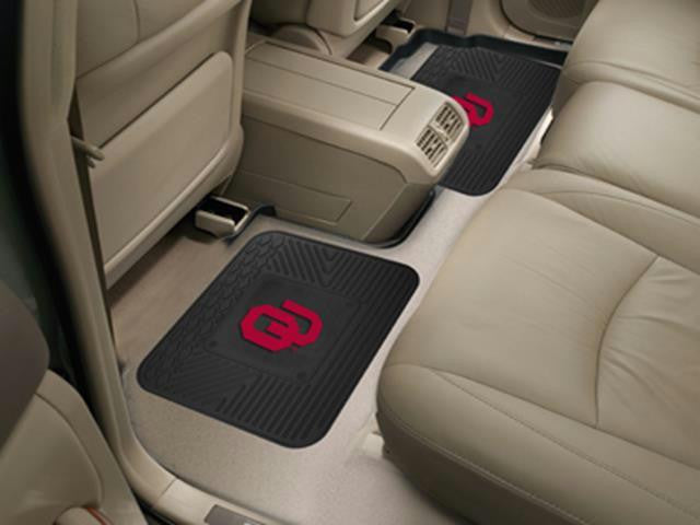 FanMats University of Oklahoma Backseat Utility Mats 2 Pack 14x17