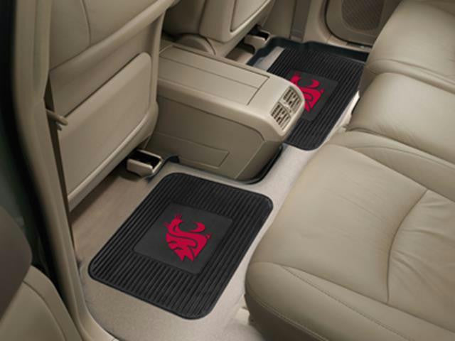 FanMats Washington State University Backseat Utility Mats 2 Pack 14x17
