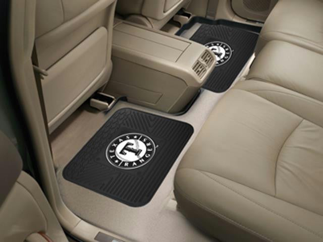 FanMats MLB - Texas Rangers Backseat Utility Mats 2 Pack 14x17