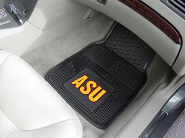 FanMats Arizona State Heavy Duty 2-Piece Vinyl Car Mats 18x27