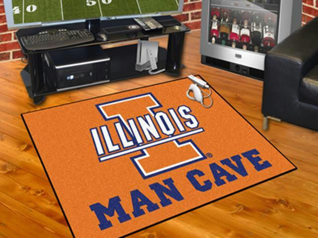 FanMats University of Illinois Man Cave All-Star Mat 34x45