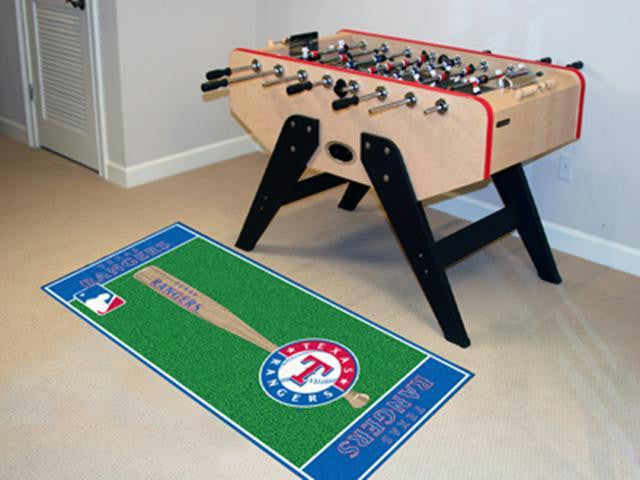 FanMats MLB - Texas Rangers Baseball Runner 30x72