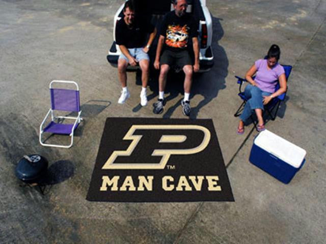FanMats Purdue \'P\' Man Cave Tailgater Rug 60x72