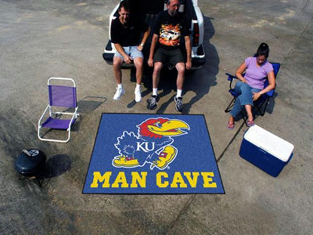 FanMats University of Kansas Man Cave Tailgater Rug 60x72