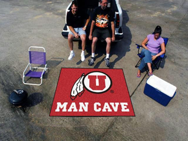 FanMats University of Utah Man Cave Tailgater Rug 60x72