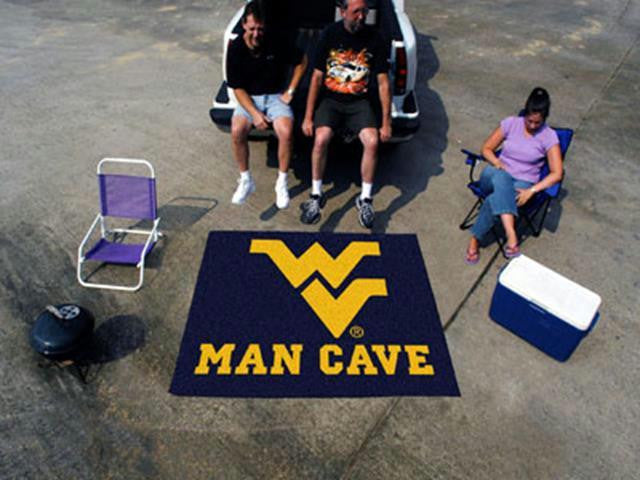 FanMats West Virginia University Man Cave Tailgater Rug 60x72