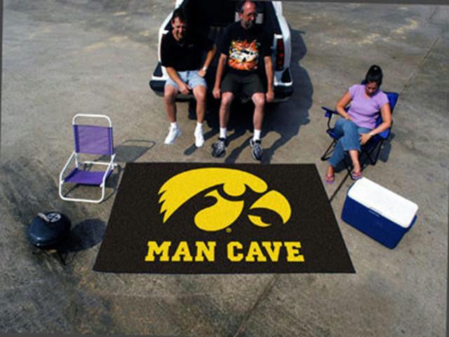 FanMats University of Iowa Man Cave UltiMat Rug 60x96