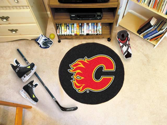 FanMats Calgary Flames Puck Mat 27 diameter
