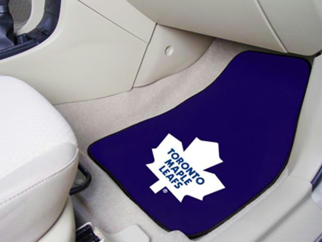 FanMats Toronto Maple Leafs 2-pc Printed Carpet Car Mats 18x27