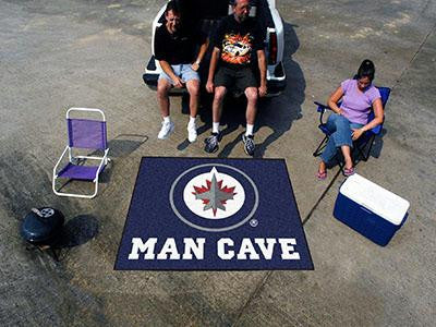 FanMats  Winnipeg Jets Man Cave Tailgater Rug 60x72