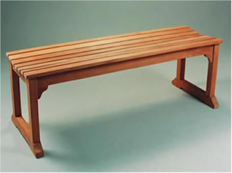 BH005B 63-Inch Backless Bench With Boot Legs