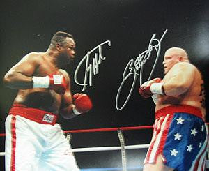 Larry Holmes & Butterbean Signed 16X20 Photo