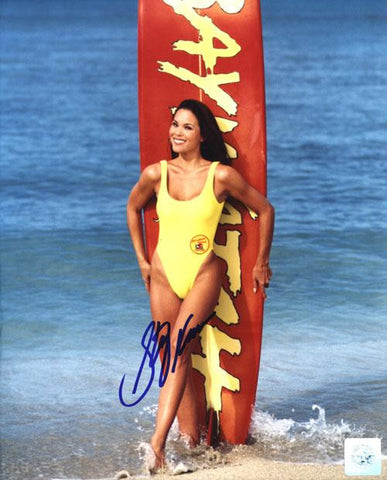 Stacy Kamano Signed 8X10 Photo - Baywatch On Beach With SurfboardN