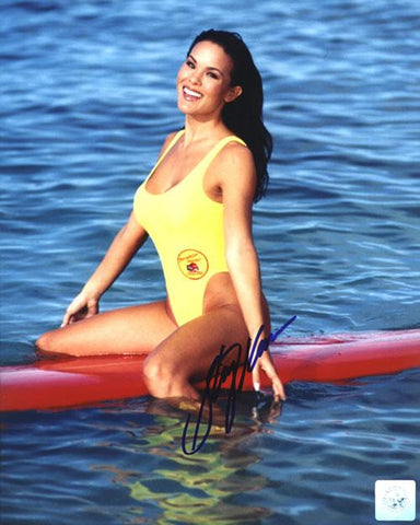 Stacy Kamano Signed 8X10 Photo - Baywatch Smiling On SurfboardN