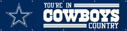 BDA Cowboys Giant 8-Foot X 2-Foot Nylon Banner