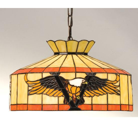 16 Inch W Victory Eagle Swag Pendant Ceiling Fixture