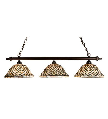 48 Inch L Diamond And Jewel 3 Lt Island Ceiling Fixture