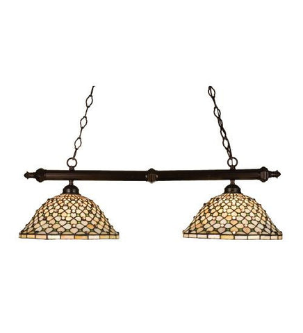 37 Inch L Diamond And Jewel 2 Lt Island Ceiling Fixture