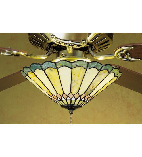 12 Inch W Jadestone Carousel Fan Light Ceiling Fixture