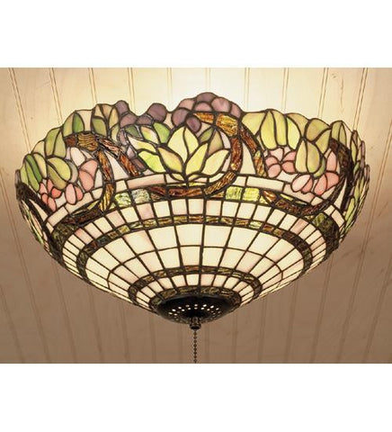 15 Inch W Handel Grapevine Flushmount Ceiling Fixture