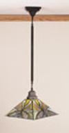 13 Inch Sq Glasgow Bungalow Pendant Ceiling Fixture