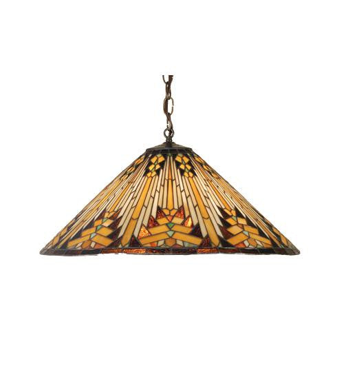 22 Inch W Navajo Mission Pendant Ceiling Fixture