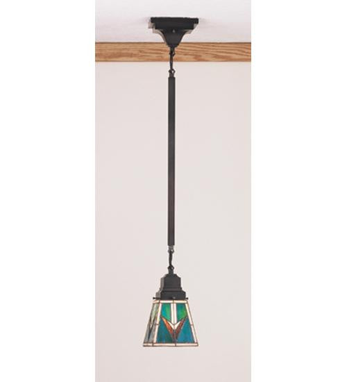 5 Inch Sq Comanche Mission Mini Pendant Ceiling Fixture