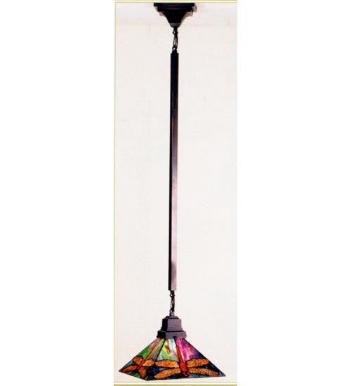 10 Inch Sq Prairie Dragonfly Pendant Ceiling Fixture