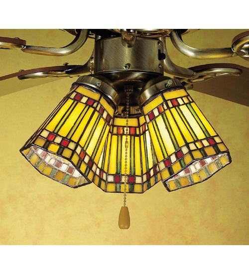 4 Inch W Prairie Corn Fan Light Shade Ceiling Fixture