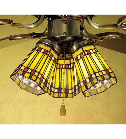 4 Inch W Prairie Corn Fan Light Shade Ceiling Fixture