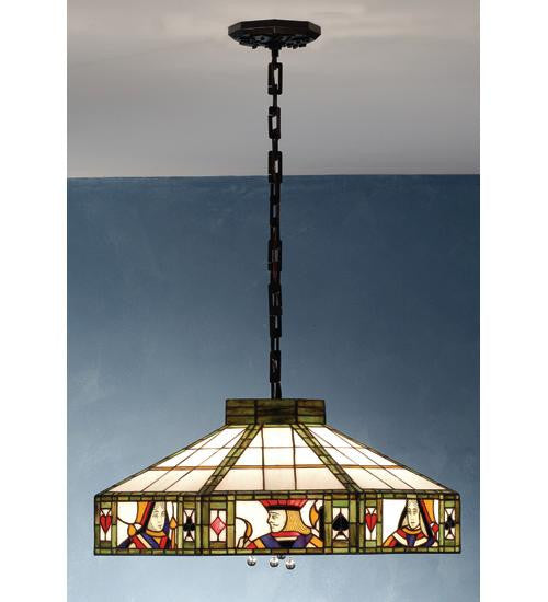 23.5 Inch W Poker Face Pendant Ceiling Fixture