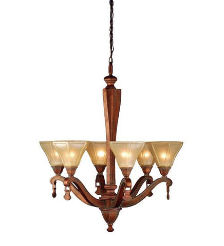 27 Inch W Oakland 6 Lt Chandelier Ceiling Fixture