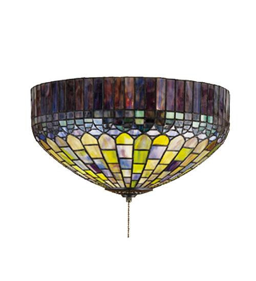 16 Inch W Tiffany Candice Flushmount Ceiling Fixture