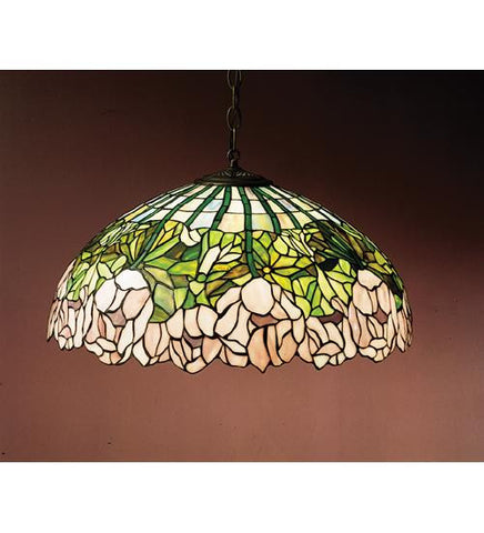 22 Inch W Cabbage Rose Pendant Ceiling Fixture