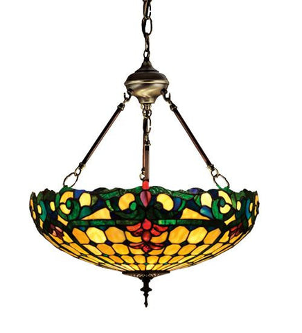 18 Inch W D&K Colonial Inverted Pendant Ceiling Fixture