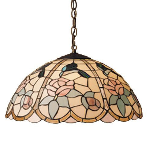 20 Inch W Recurved Hummingbird Pendant Ceiling Fixture