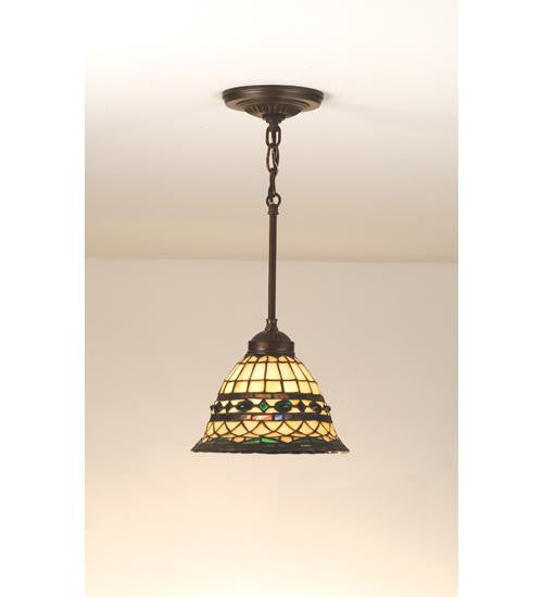 8 Inch W Tiffany Roman Mini Pendant Ceiling Fixture